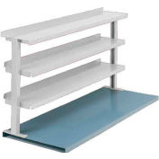 Equipto® Production Booster 463T72-WH, 72"W X 36"H, 3 Shelves, Reflective White