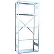 Equipto Vg Open Shelf Starter Unit -36" W X 12" D X 84" H W/ 5 Shelves, Smooth Reflective White
