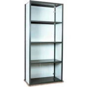 Equipto Vg Closed Shelf Starter Unit -48" W X 18"D X 84" H W/ 5 Shelves, Smooth Office Gray