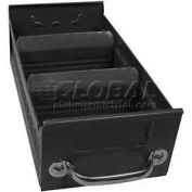 Equipto Metal Shelf Drawer 8505 - 5-5/8"w x 11"D x 3-1/8"H, Textured Evergreen