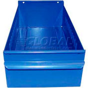 Equipto Individual Metal Shelf Drawer, 4-1/4"W x 17"D x 3-1/8"H, Textured Regal Blue