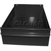 Equipto Individual Metal Shelf Drawer, 8-3/8"W x 17"D x 3-1/8"H, Textured Black