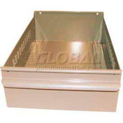 Equipto Individual Metal Shelf Drawer, 8-3/8"W x 17"D x 3-1/8"H, Textured Putty