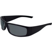 Boas® Xtreme Safety Glasses, ERB Safety, 17921 - Black Frame, Smoke Lens