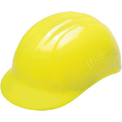 ERB® Vented Bump Cap, 4-Point Suspension, Hi-Viz Yellow, 19117 - Pkg Qty 12