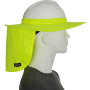 Ergodyne® Chill-Its® 6660 Hard Hat Brim with Shade, Lime, One Size