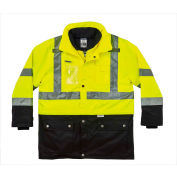 Ergodyne®GloWear® 8388 Hi Vis Class 3/2 Thermal Jacket, Type R Class, Lime, 5XL, 25539