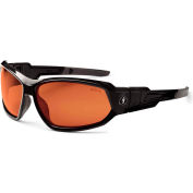 Ergodyne® Skullerz® Loki PZ Safety Glasses/Goggles, Polarized Copper Lens, Black Frame - Pkg Qty 12