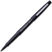 Paper Mate® Porous Point Flair Pen, Black Barrel/Ink - Pkg Qty 12