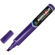 Avery® Marks-A-Lot Desk-Style Permanent Marker, Medium Chisel Tip, Purple Ink, Dozen