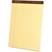 Esselte® Gold Fibre Legal Pad, 8-1/2" x 11-3/4", Narrow Ruled, Canary, 50 Sheet/Pad, 12 Pads/Pk
