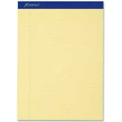 Esselte® Evidence Pad, 8-1/2" x 11-3/4", Wide Ruled, Canary, 50 Sheet/Pad, 12 Pads/Pack