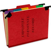 Esselte® Hanging Employee/Personnel Folder, 9-1/2" x 11-3/4", 2" Expansion, Red