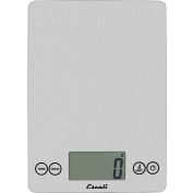 Escali 157SS Arti Glass Kitchen Scale, 15lb x 0.1oz/7000g x 1g, Silver