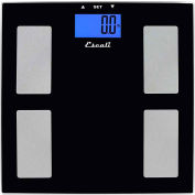 Escali USHM180G Digital Health Monitor Bathroom Scale, 400lb x 0.2lb/180kg x 0.1kg, Glass