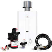 Eccotemp L10 Outdoor Tankless Water Heater W/ Flojet Pump & Strainer - 20kW, 2.65 GPM