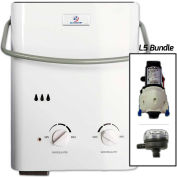 Eccotemp L5 Portable Tankless Water Heater W/ Flojet Pump & Strainer - 11kW, 1.5 GPM