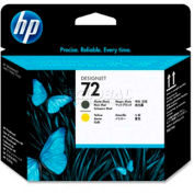 HP® 72 Printhead C9384A, Matte Black and Yellow