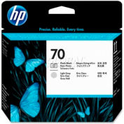 HP® 70 Printhead C9407A, Photo Black and Light Gray