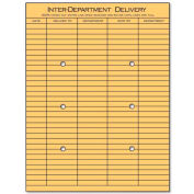 Universal String & Button Interoffice Envelopes, 10"W x 13"H, Kraft, 100/Pack