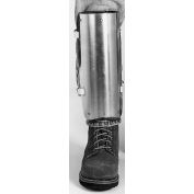 Ellwood Safety Shin Guards, Web Straps, Aluminum Alloy, 12"L x 5"W, 1 Pair