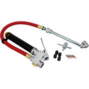 EXELAIR Analog Bayonet Tire Inflator Gauge Kit, 0 to 120 PSI, 13" Hose - EX0510BKIT