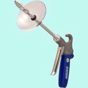 Exair 1290-6-CS, Soft Grip Safety Air Gun W/Adjustable Super Air Nozzle, 6" Ext. & Chip Shield, Zinc