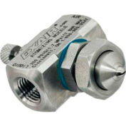 Exair SF1010SS, Atomizing Nozzle, Siphon Fed Flat Fan Pattern, 0.4 GPH Max