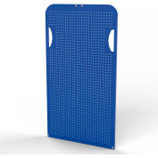 Valley Craft Round-Peg Pegboard End Panel F89536 for Modular A-Frame Bin Cart, Blue