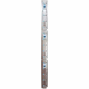 Web-Slide Exercise Wall Rail, Stainless Steel, 84" Long, 3 Rails, Basic Set