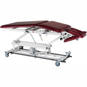 Electric Hi-Low Treatment Table with Casters, 5-Section, 76"L x 27"W x 18" - 37"H