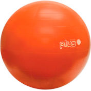 PhysioGymnic Molded Vinyl Inflatable Exercise Ball, 55 cm (22"), Orange