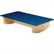 Rocker Board, Wooden with Carpet, Side-to-Side, 60"L x 30"W x 12"H