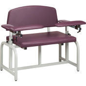 Clinton&#153; 66000B Lab X Series Bariatric Blood Drawing Chair with Padded Arms