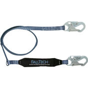 FallTech® 8256 ViewPack 6' Web Lanyard, Single Leg with 2 Snap Hooks
