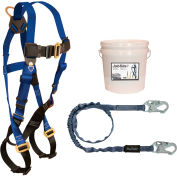 FallTech® 9500Z Starter Kit with 7015 Harness, 6' Shock Absorbing Lanyard & 2-Gallon Bucket