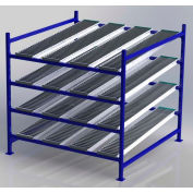 UNEX FC99SR72724-S Flow Cell Heavy Duty Gravity Rack Starter 72"W x 72"D x 72"H with 4 Levels