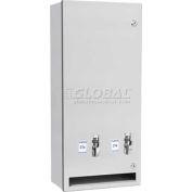 A&J Washroom Sanitary Napkin/Tampon Dispenser U526-SM-25, 25 Cent Operation, Surface Mounted