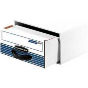 Fellowes 00302 Stor/Drawer® Steel Plus™, Check Box, 25-1/4x10-1/2x5-1/4, White/Blue - Pkg Qty 12