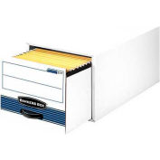 Fellowes 00312 Stor/Drawer® Steel Plus™, Legal Box, 25-1/2x17x11-1/2, White/Blue - Pkg Qty 6