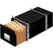 Fellowes 00512 Staxonsteel®, Legal Box, 25-1/2"L x 17"W x 11-1/8"H, Black - Pkg Qty 6