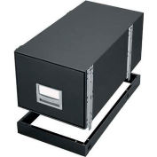 Fellowes 12602 Metal Base, Letter Box, 13-7/8"W x 25-3/8"D x 2-1/2"H, Black