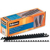Fellowes® Plastic Combs - Round Back, 1/4", 20 Sheets, Black, 100/Pk - Pkg Qty 30