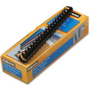 Fellowes® Plastic Combs - Round Back, 1", 200 Sheets, Black, 10/Pack - Pkg Qty 20