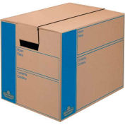 Fellowes Smoothmove™ Small Moving & Storage Boxes, 17"L x 12"W x 12"H, Kraft - Pkg Qty 10