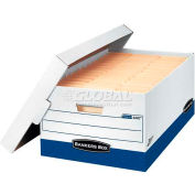 Fellowes 0063201 Presto™, 24" Legal Box, 25-3/8"L x 16"W x 10-1/2"H, White/Blue - Pkg Qty 12
