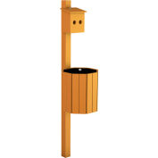 Frog Furnishings Recycled Plastic Doggy Pit Stop, Cedar, 11 Gallon Capacity