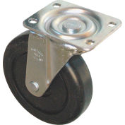 Rubbermaid® 5" Swivel Plate Caster with Hardware Includes (1) Caster, (4) Washers and (4) Nuts