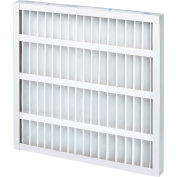 Global Industrial Standard Capacity Pleated Air Filter, MERV 8, Self-Supported, 20"Wx24"Hx2"D - Pkg Qty 12