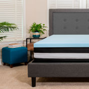Flash Furniture Comfortable Sleep 10" Foam Pocket Spring Mattress, 3" Gel Memory Foam Topper, Twin